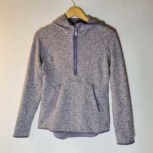 Lululemon Fleece & Thank You Pullover Heathered Silver Size 6 Great condition